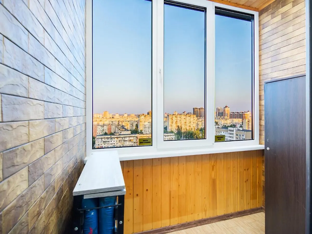 Apartmán Kvartirkoff Na Bogatirskaya 6A, 17 Floor Kyjev